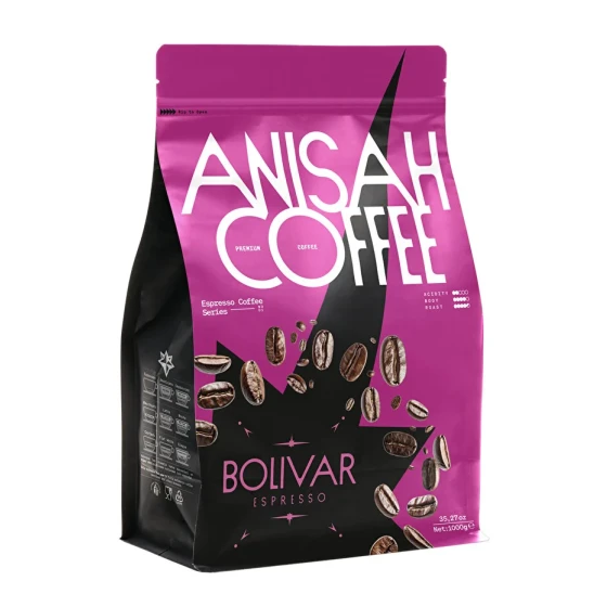 Anisah Coffee Bolivar Koyu Kavrulmuş (DARK ROAST) Espresso Blend Çekirdek Kahve 1000g | Dolgun Gövde-dengeli Tat
